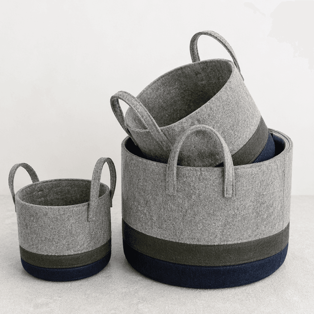 Felt Storage Baskets (3)