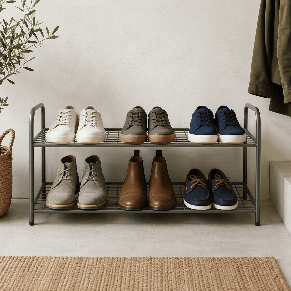 Two-Tier Shoe Rack